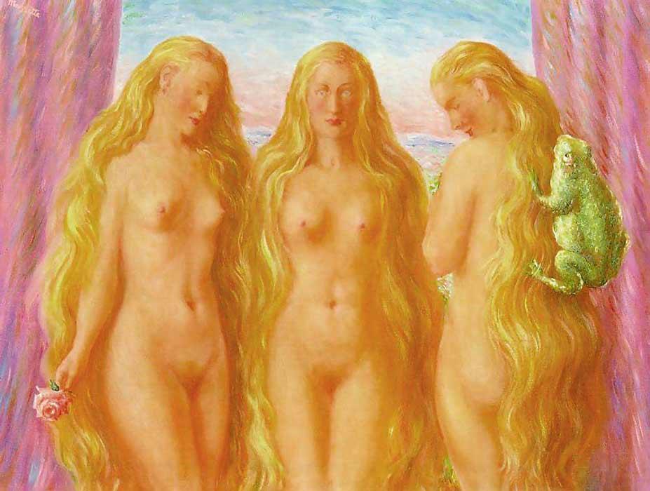 The Sea Of Flames — René Magritte