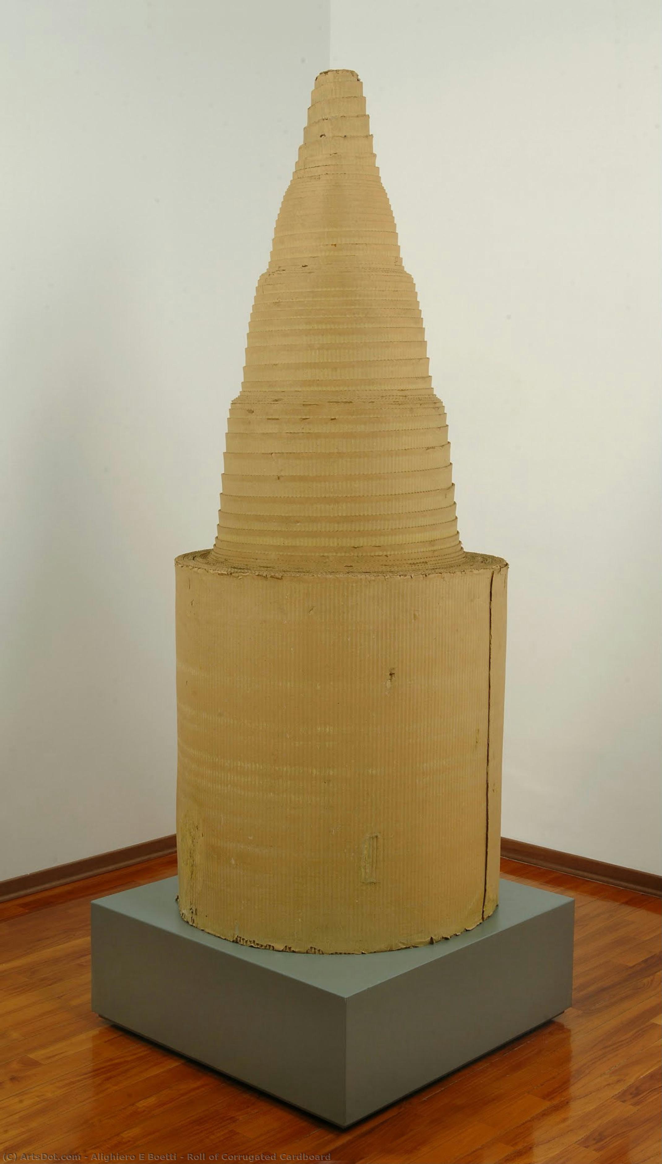 Roll Of Corrugated Cardboard — Alighiero E Boetti