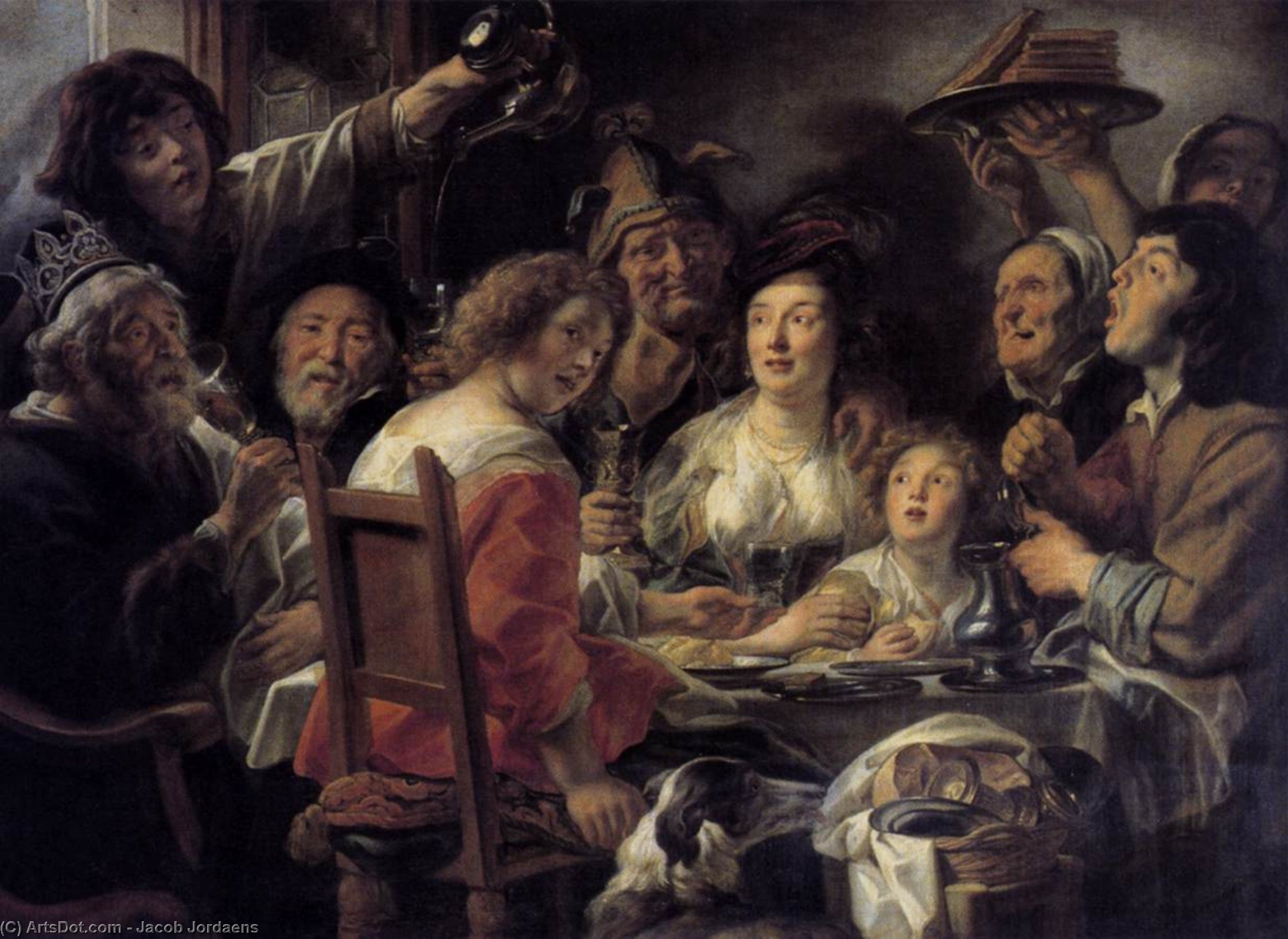 The King Drinks — Jacob Jordaens