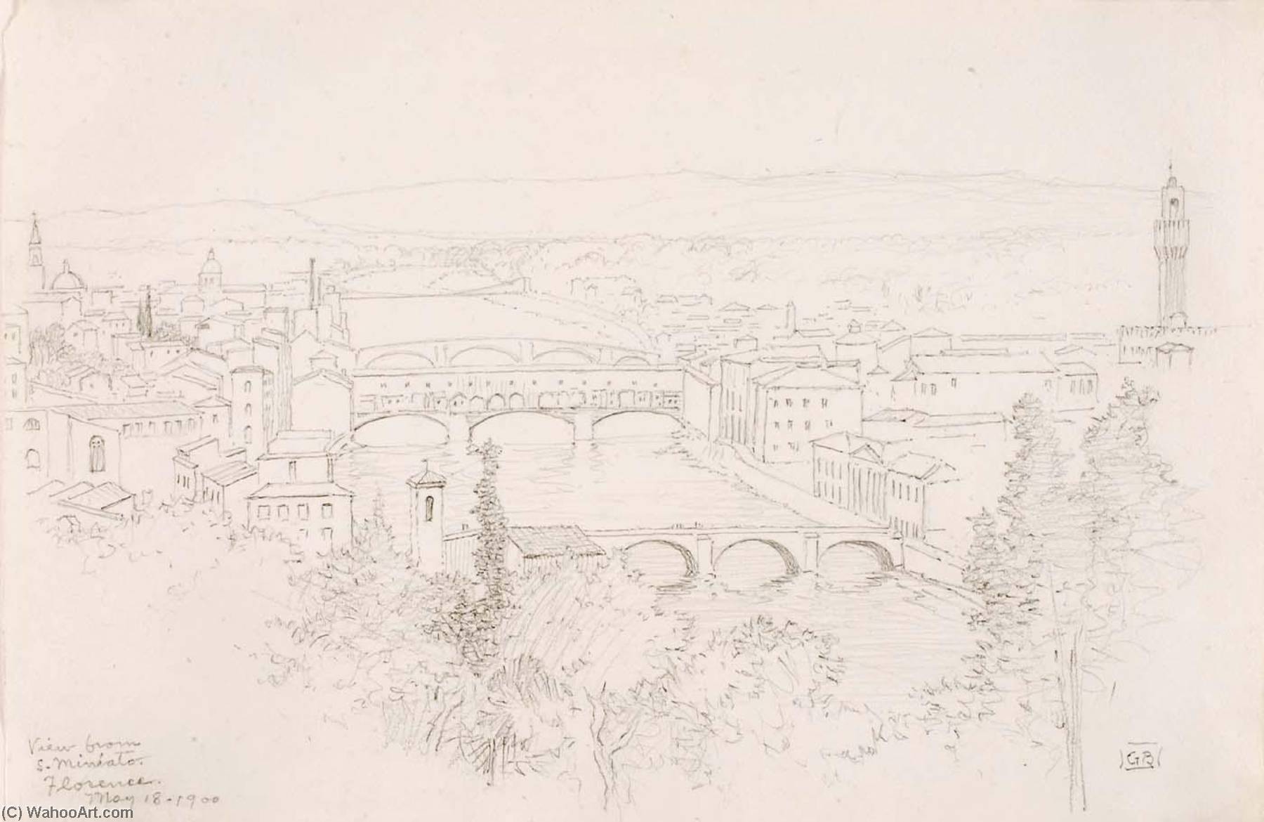 View From S. Miniato, Florence — George Elbert Burr