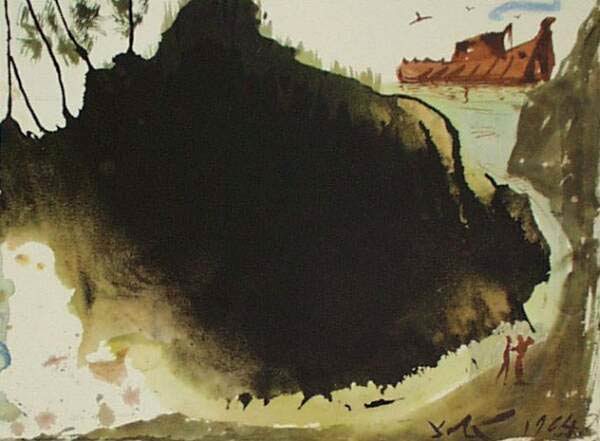 Aquae Diluvii Super Terram (genesis 6:17) — Salvador Dalí