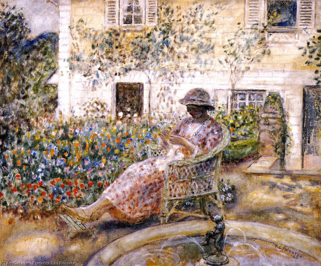 The Fountain — Frederick Carl Frieseke