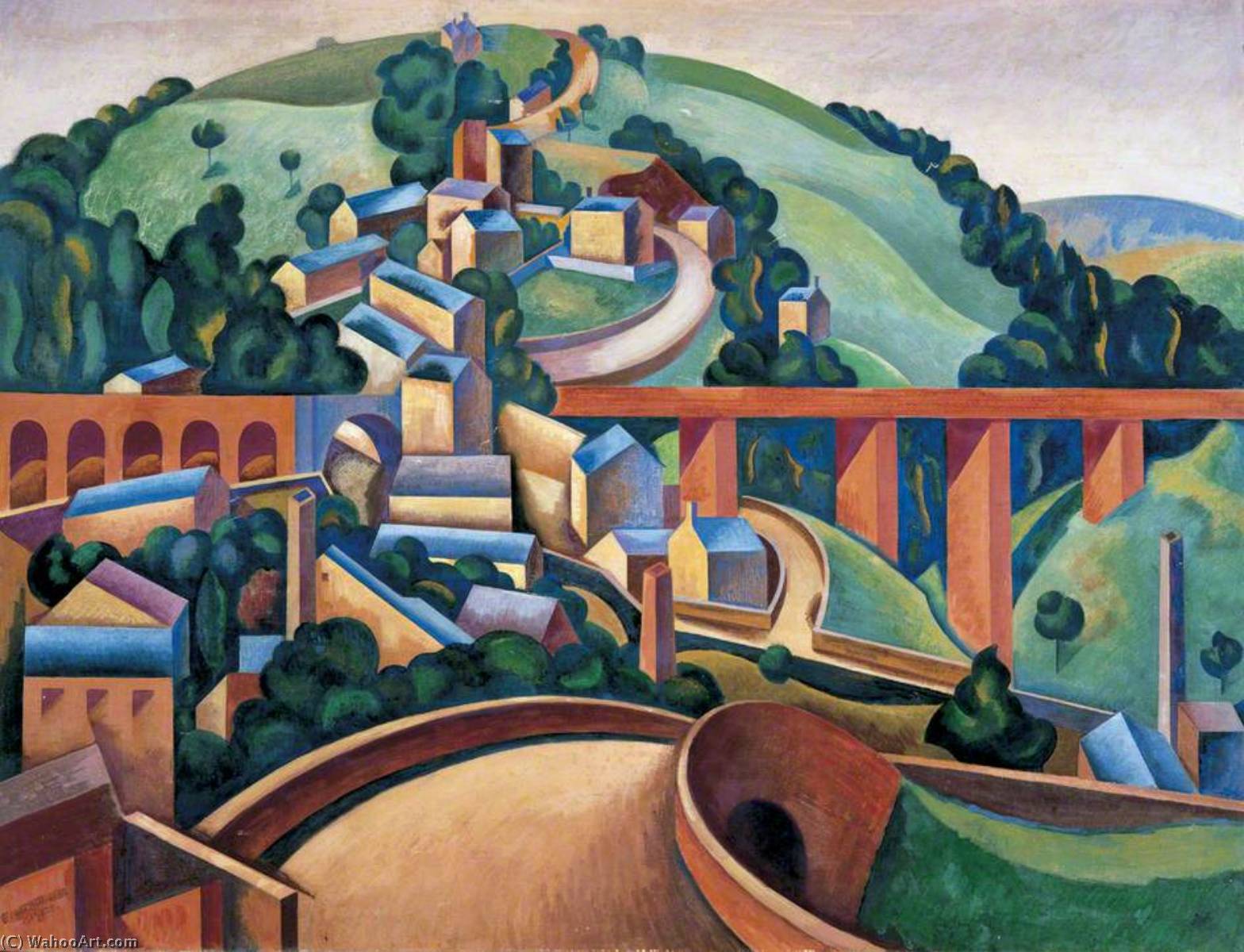 Broadbottom, Near Glossop — Edward Alexander Wadsworth