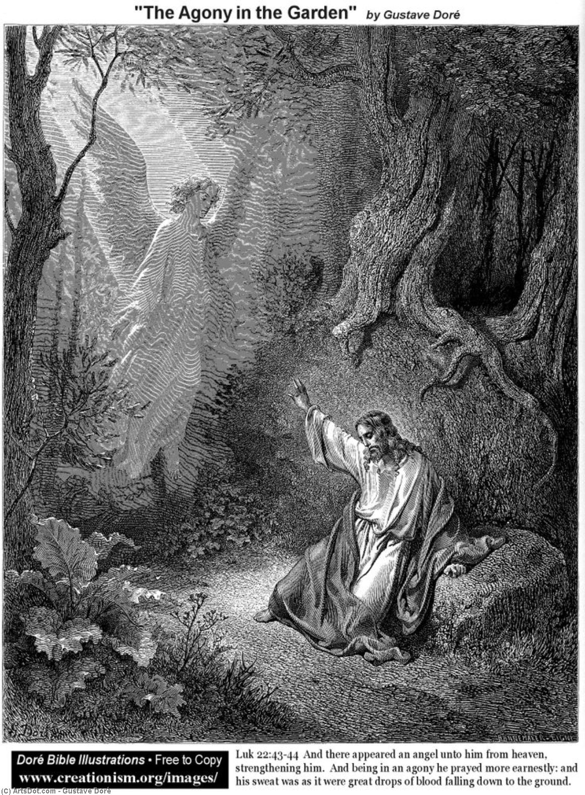 El Agonía En El Jardín — Paul Gustave Doré
