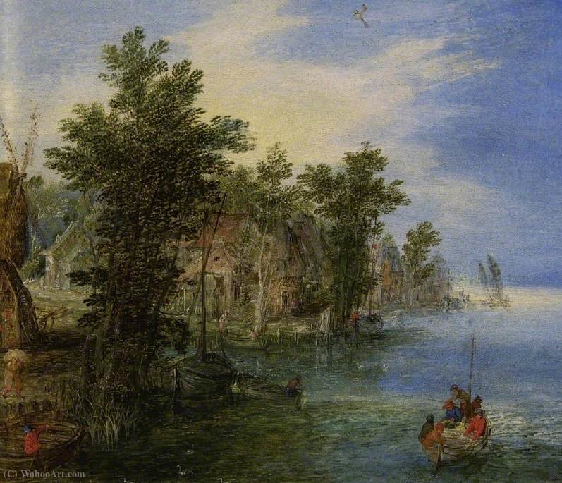 River Scene — Jan The Younger Brueghel