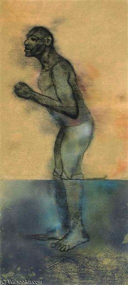 Ather (wading) — Ronald Brooks Kitaj