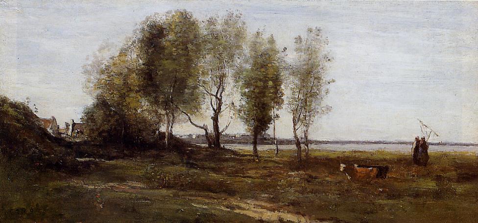 The Bay Of Somme — Jean-baptiste-camille Corot