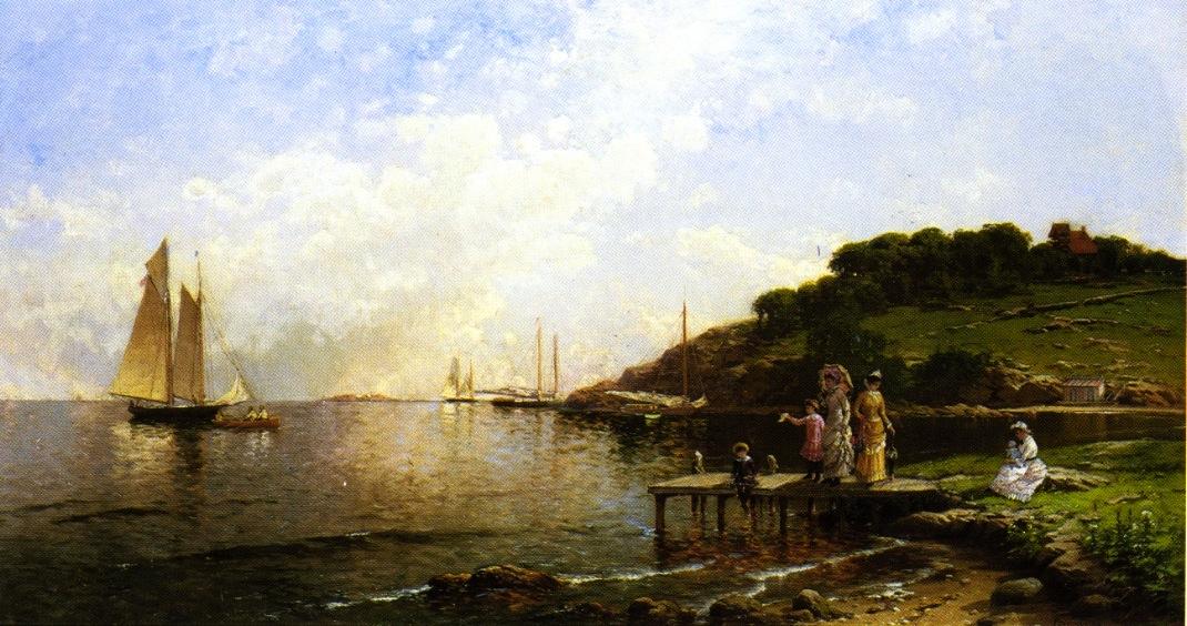 Going Out In The Yacht — Alfred Thompson Bricher