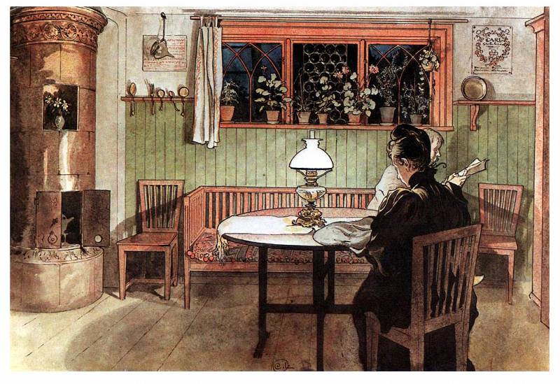 When The Children Have Gone To Bed — Carl Larsson