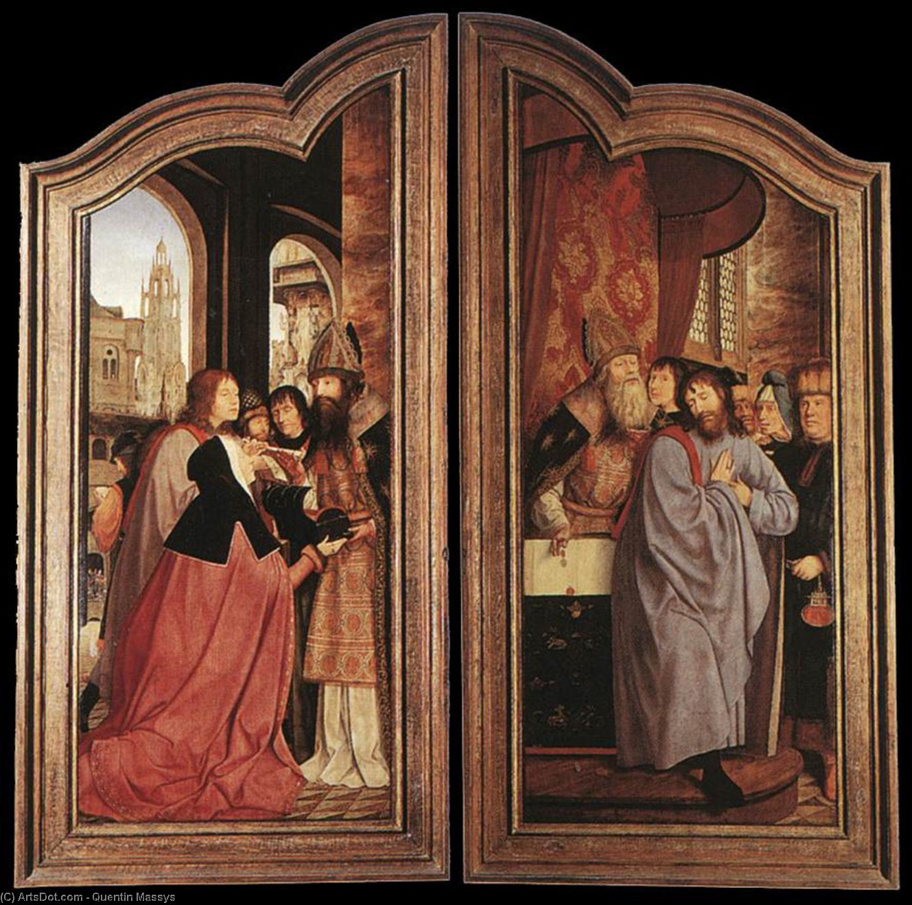 St Anne Altarpiece (closed) — Quentin Massys