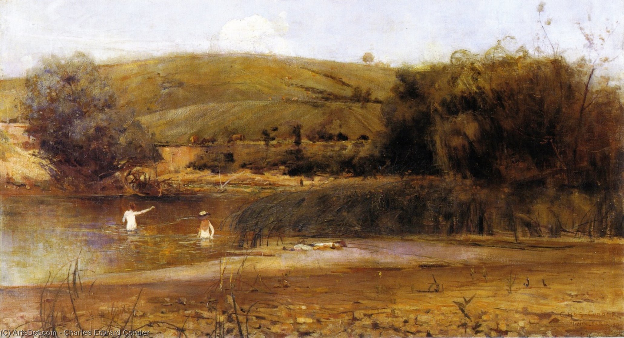 The Yarra, Heidelberg — Charles Edward Conder