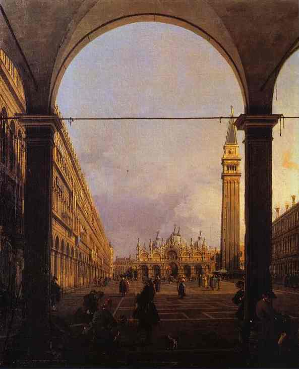 Piazza San Marco - Looking East From The North-west Corner — Canaletto