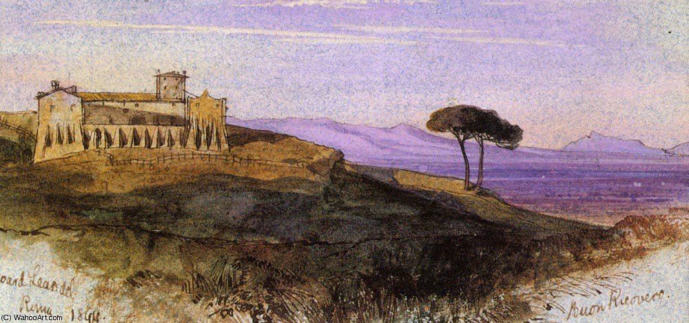 A View In The Roman Campagna — Edward Lear