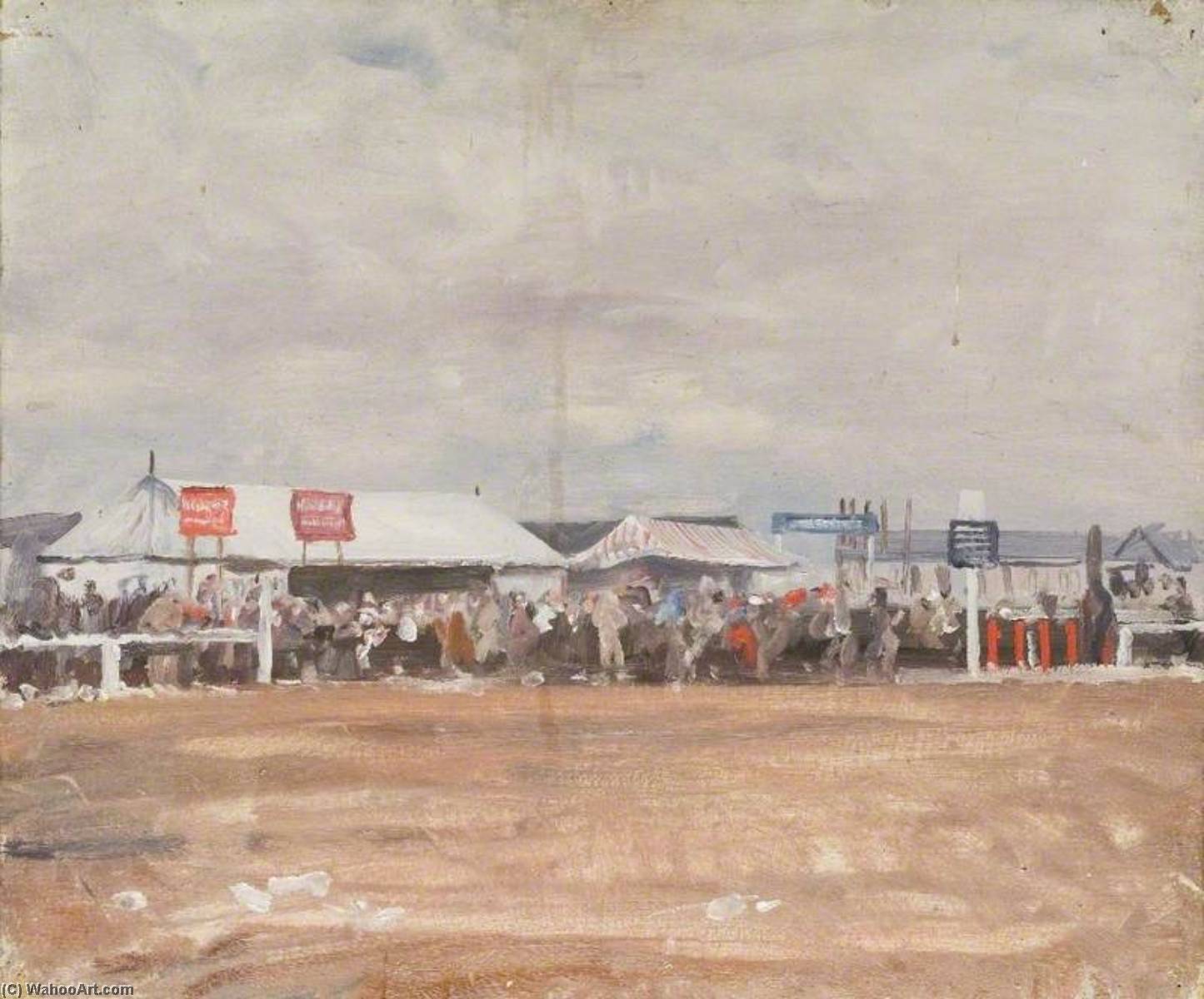 A Scene At Newmarket — Sir Alfred James Munnings
