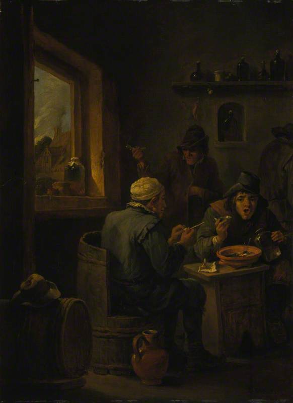 Boors Drinking — David Teniers Ii Le Jeune