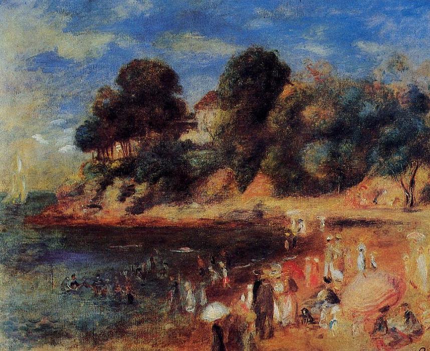 The Beach At Purnic — Pierre-auguste Renoir
