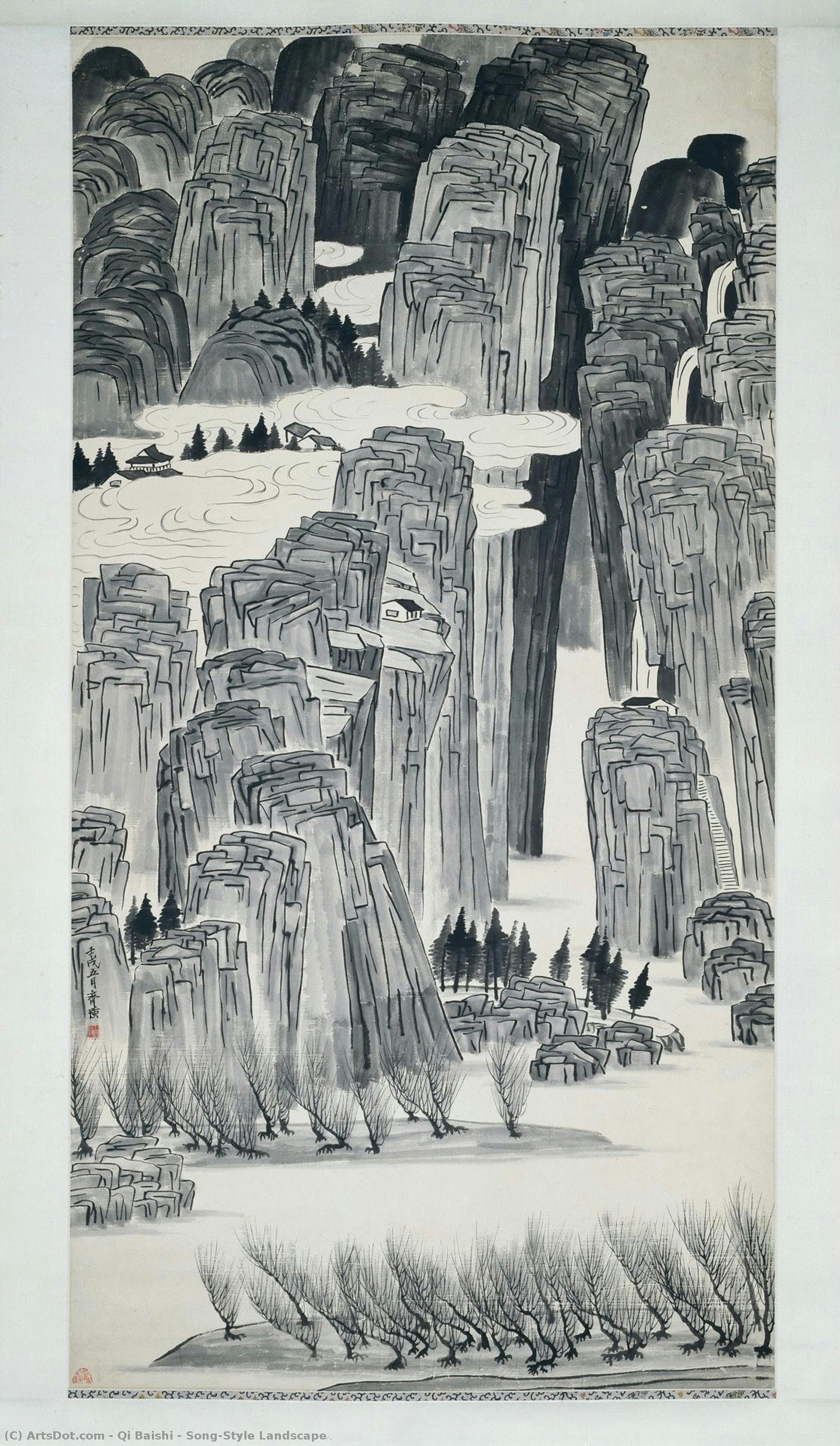 Song-style Landscape — Qi Baishi