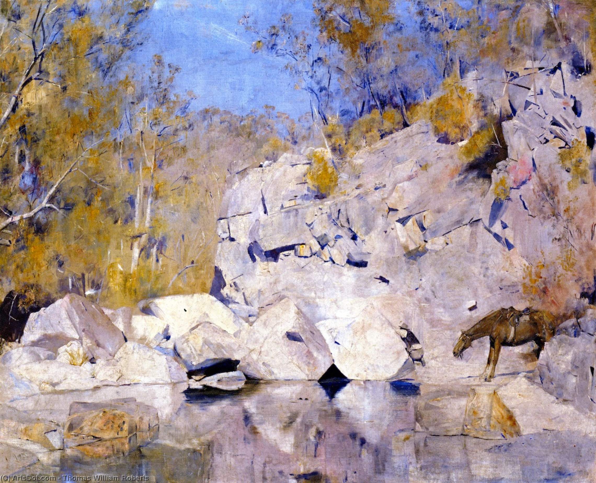 In A Corner On The Macintyre — Thomas William Roberts