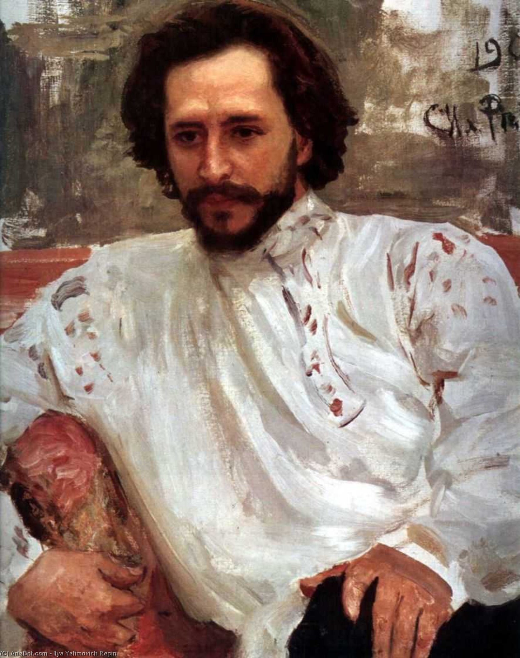 Portrait Of The Author Leonid Andreev. — Ilya Yefimovich Repin