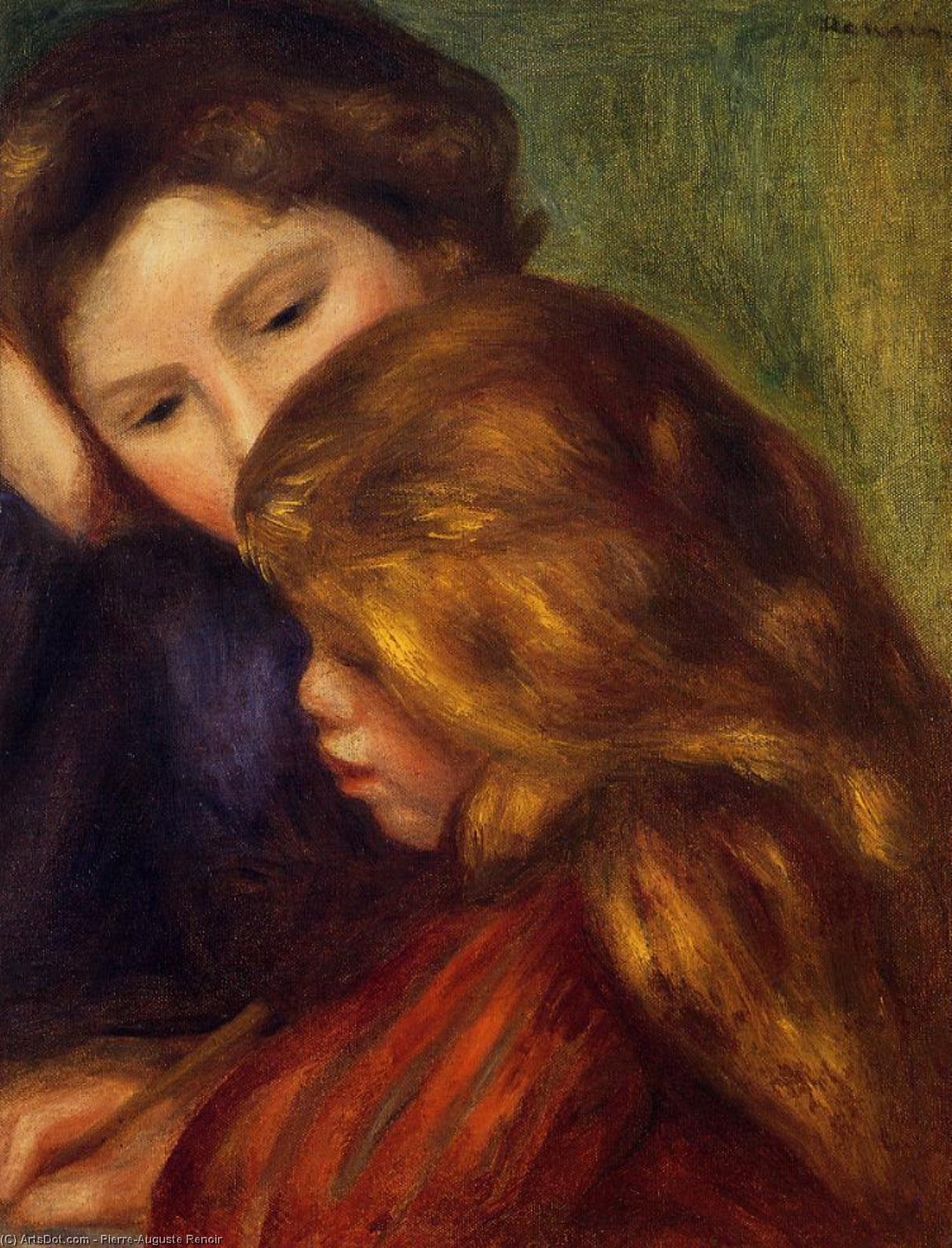 The Writing Lesson — Pierre-auguste Renoir