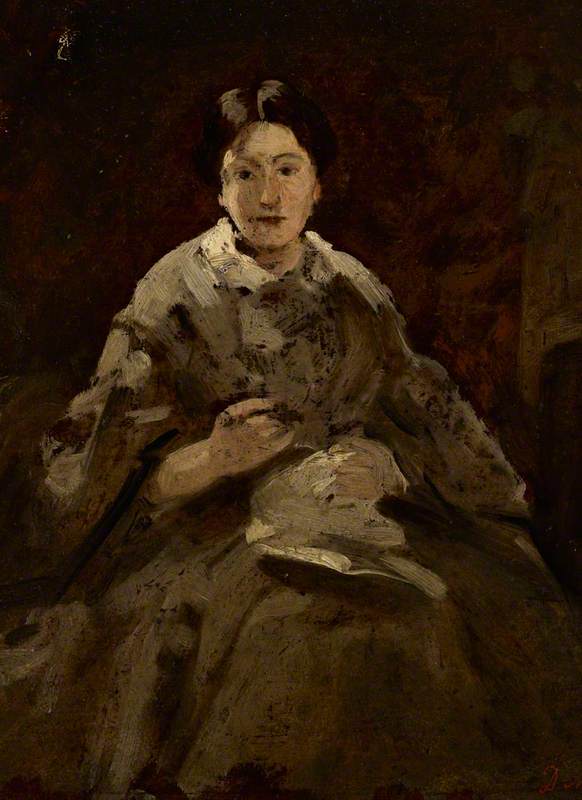 Study For 'a Lady In Grey' — Daniel Macnee