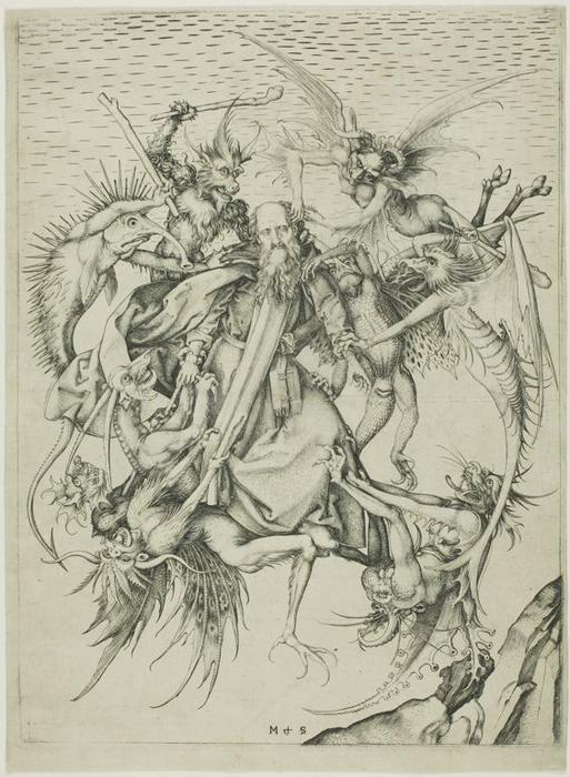The Templation Of St.anthony — Martin Schongauer