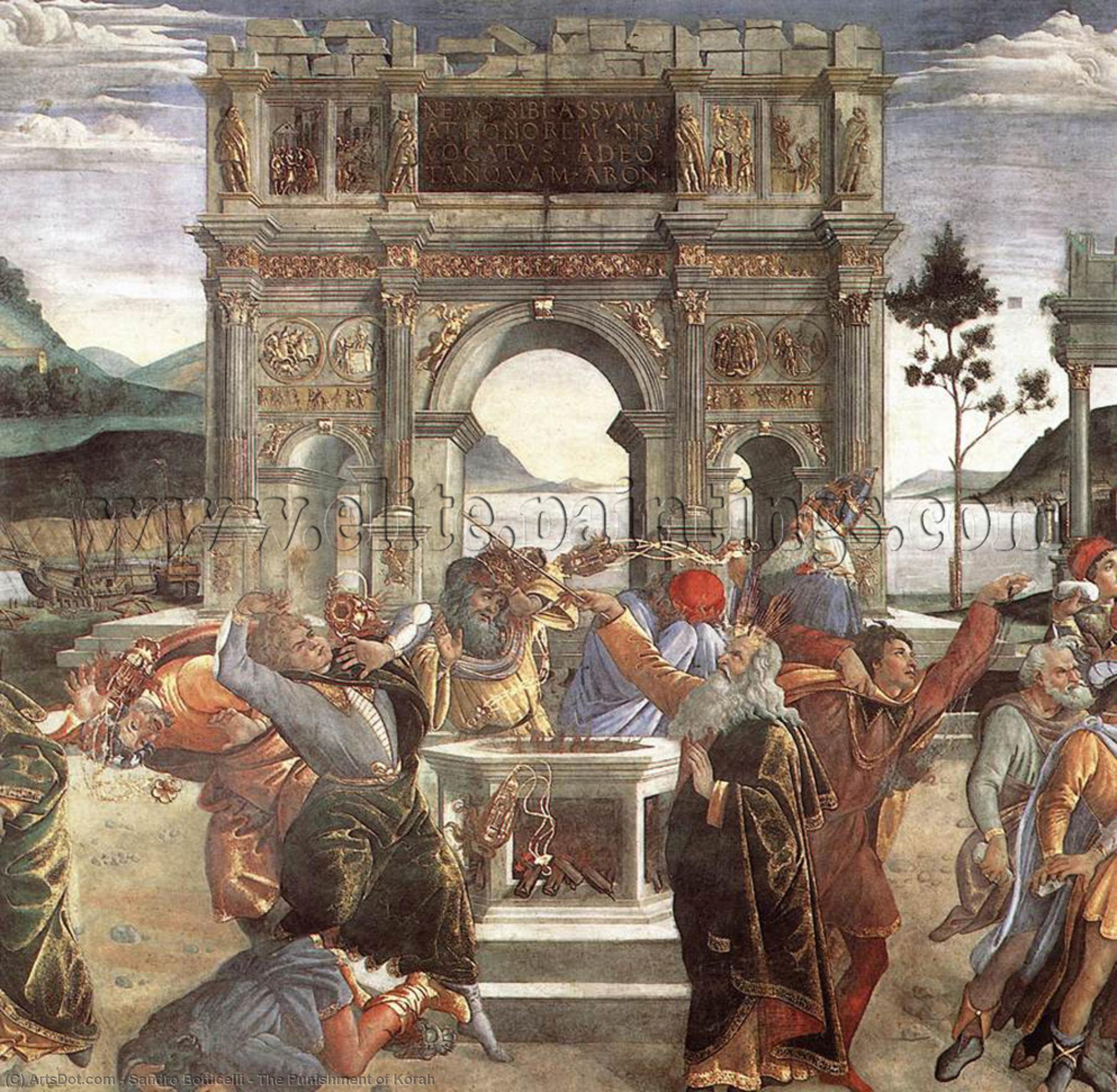 The Punishment Of Korah — Sandro Botticelli