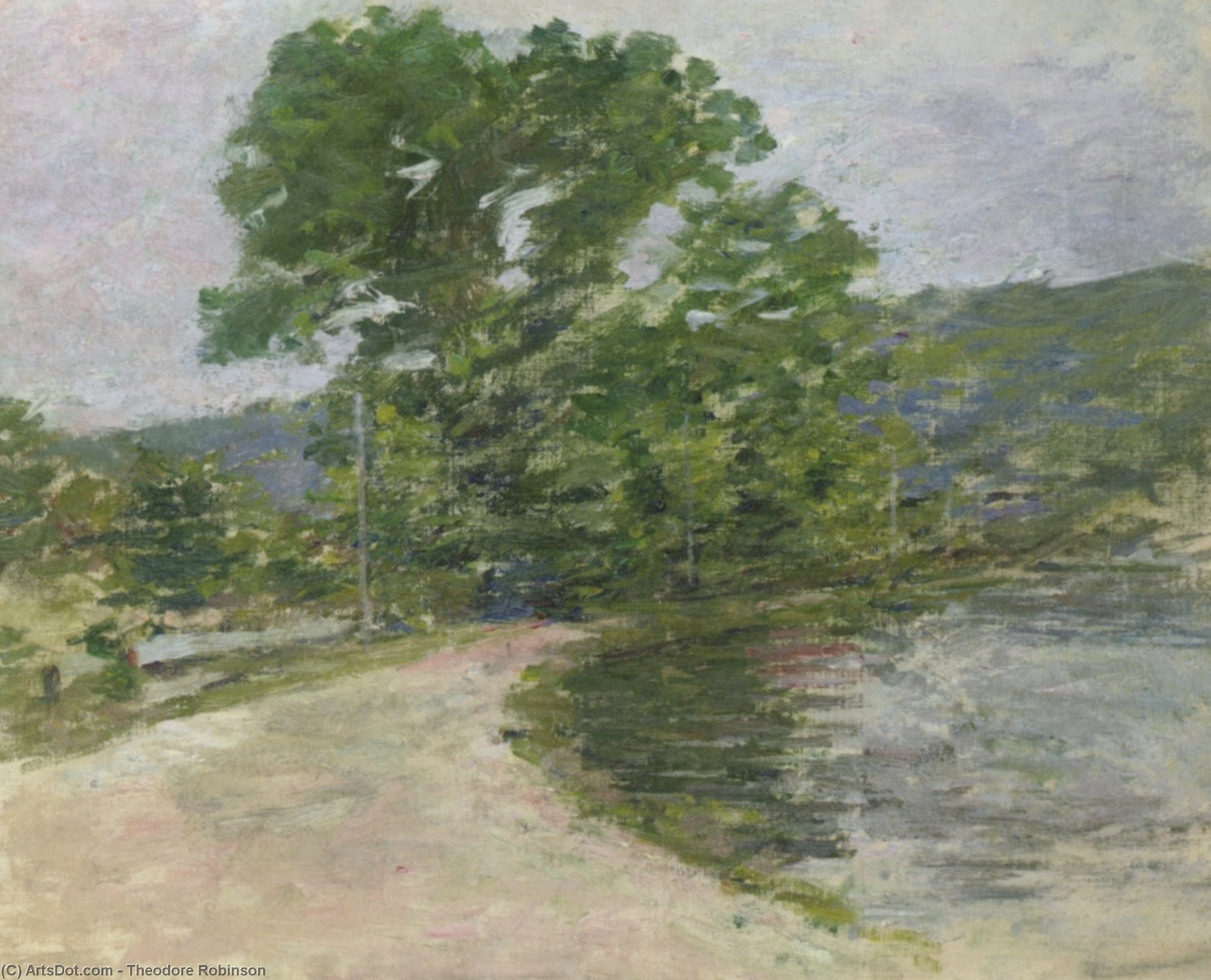 On The Canal — Theodore Robinson