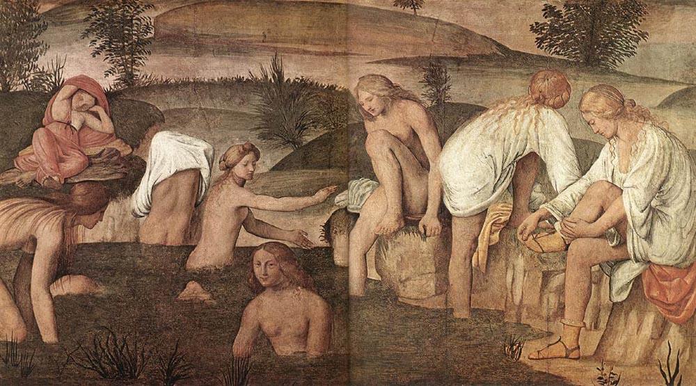 Girl Bathing — Bernardino Luini