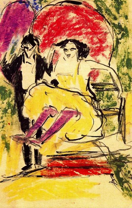 Tanzpaar Aus Der Vielfalt — Ernst Ludwig Kirchner
