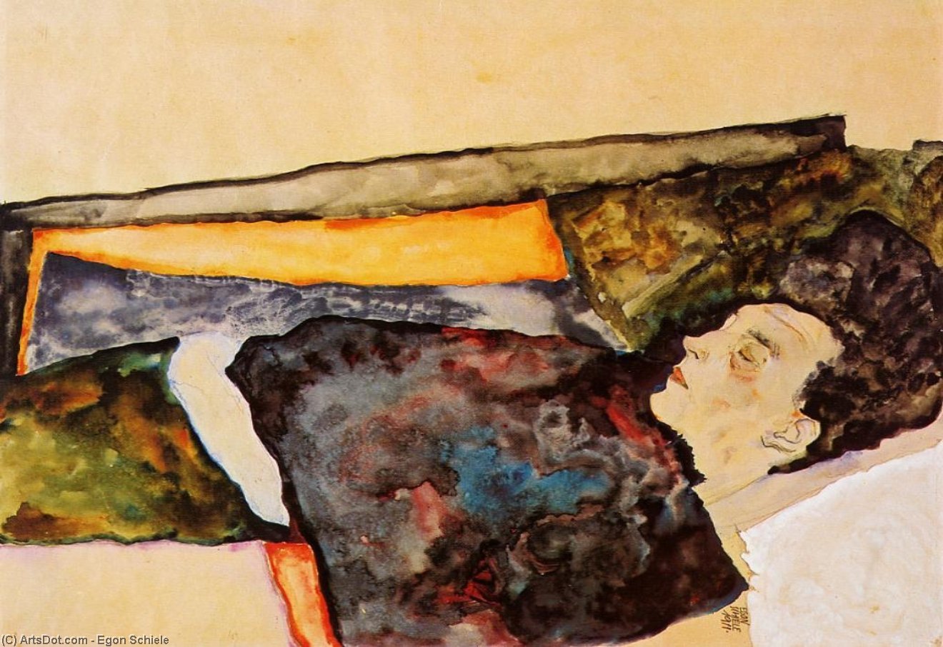 The Artist's Mother, Sleeping — Egon Schiele