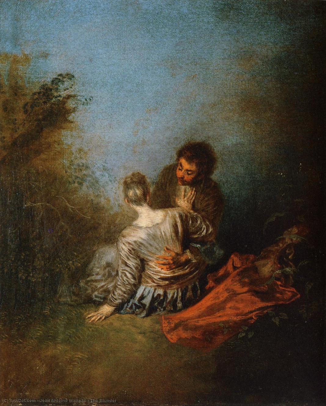 The Blunder — Jean-antoine Watteau
