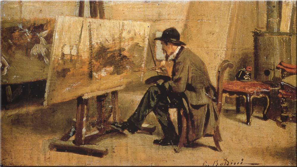 Giovanni Fattori In His Studio — Giovanni Boldini