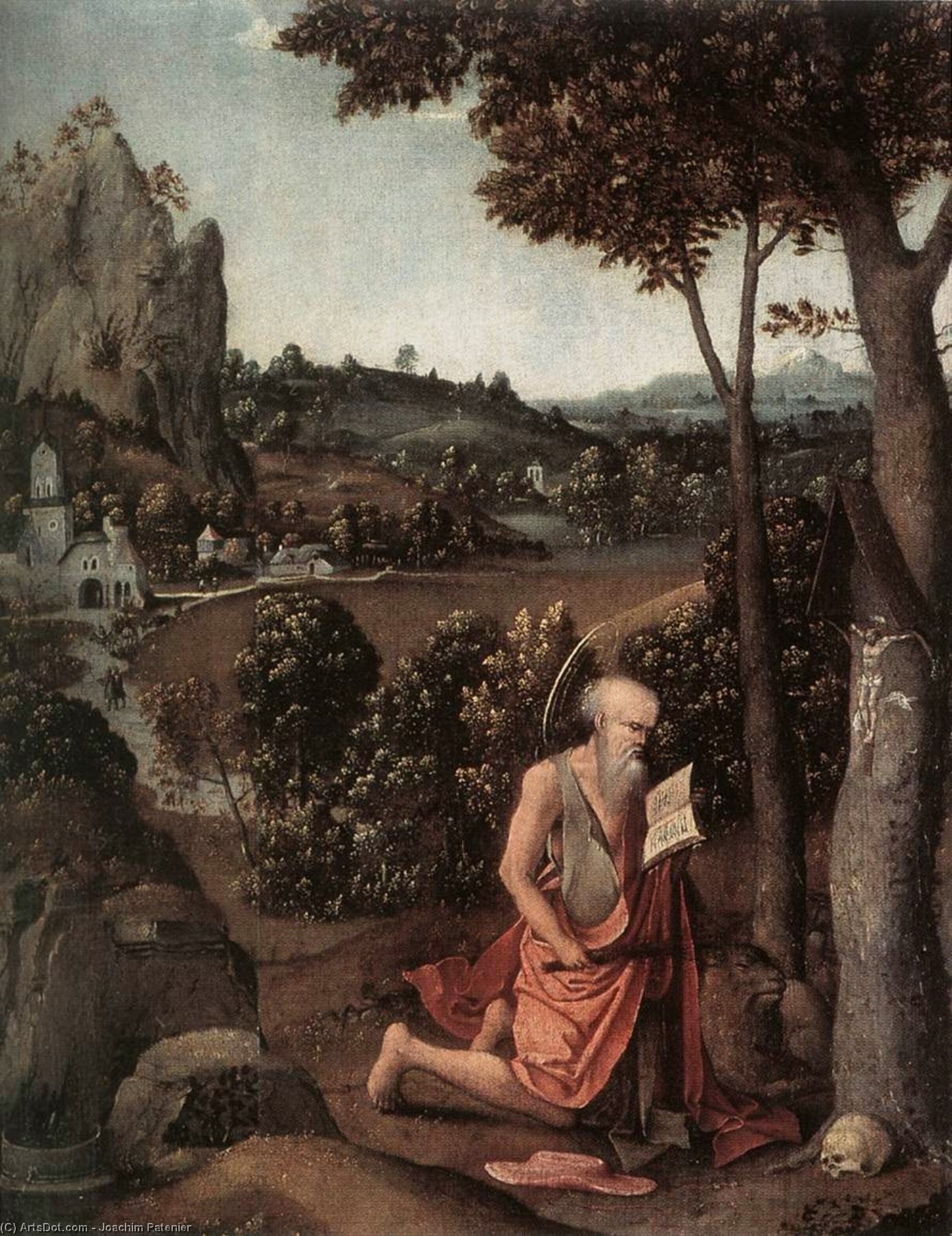 Rocky Landscape With Saint Jerome — Joachim Patenier