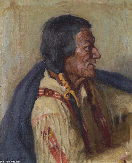 White Paint Mountain - Taos Indian — Joseph Henry Sharp