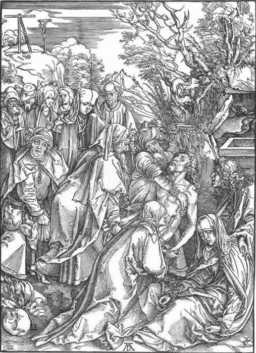 The Large Passion: 8. The Entombment — Albrecht Dürer