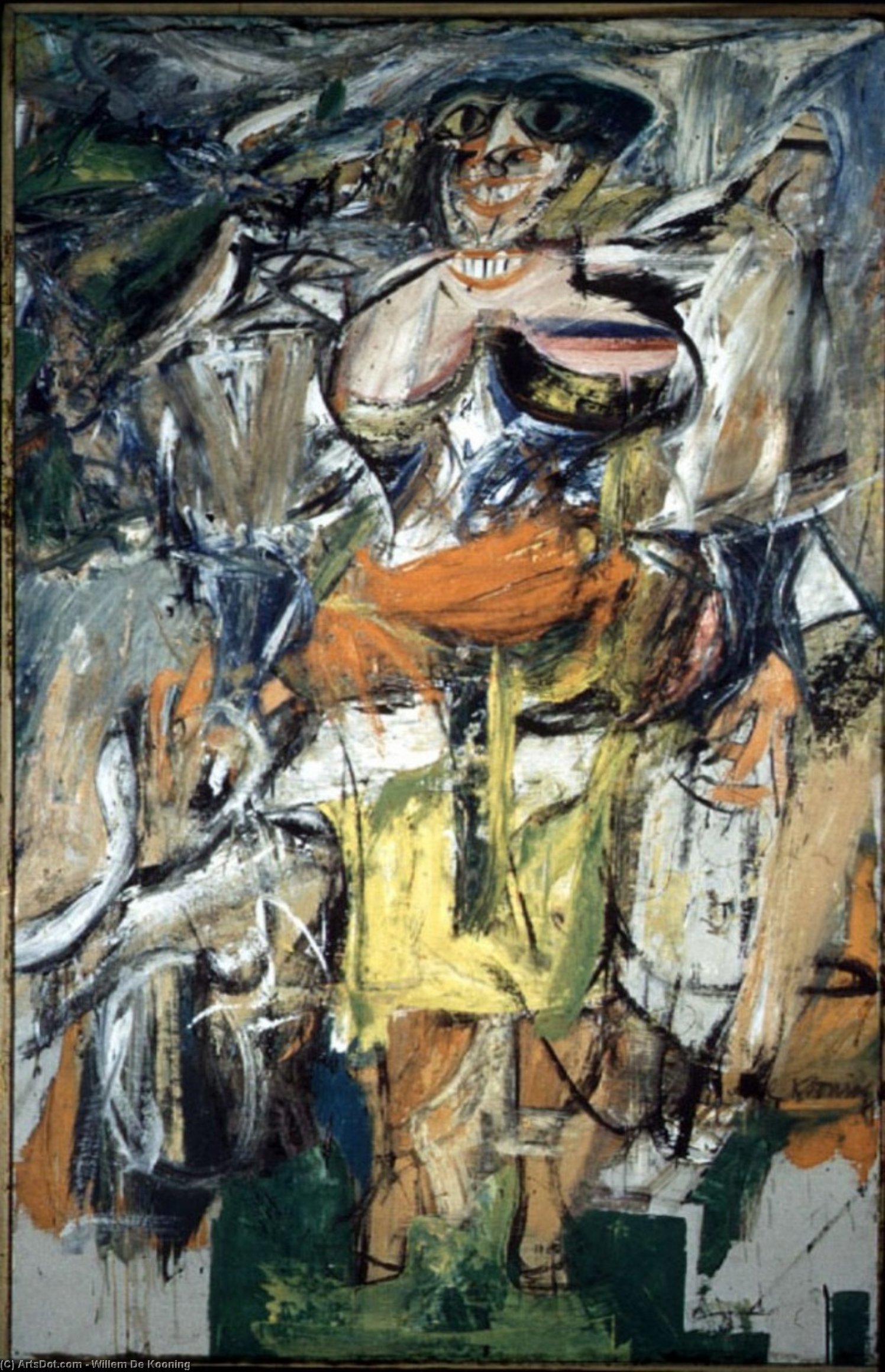 Woman And Bicycle — Willem De Kooning