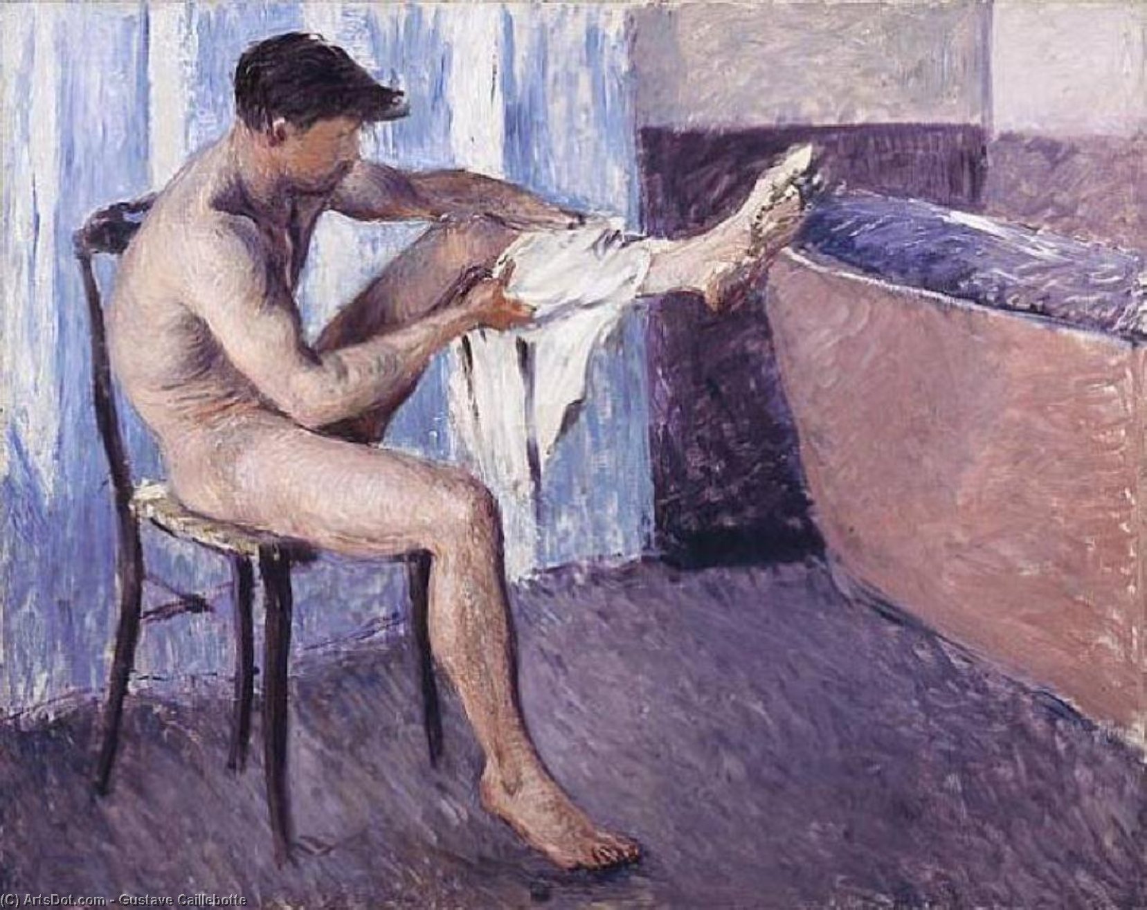 Man Drying His Leg — Gustave Caillebotte