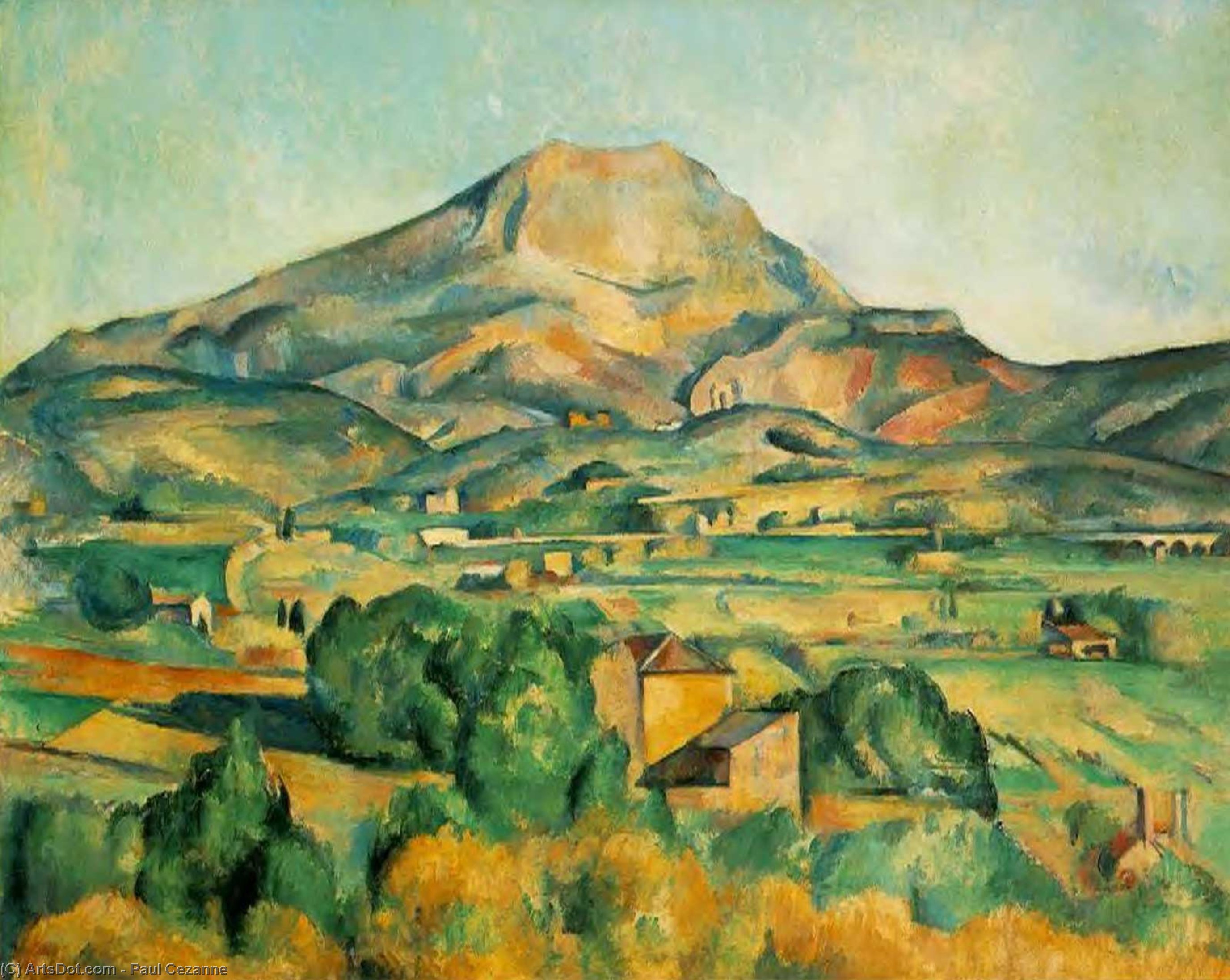 Mont Sainte-victoire (barnes) — Paul Cézanne