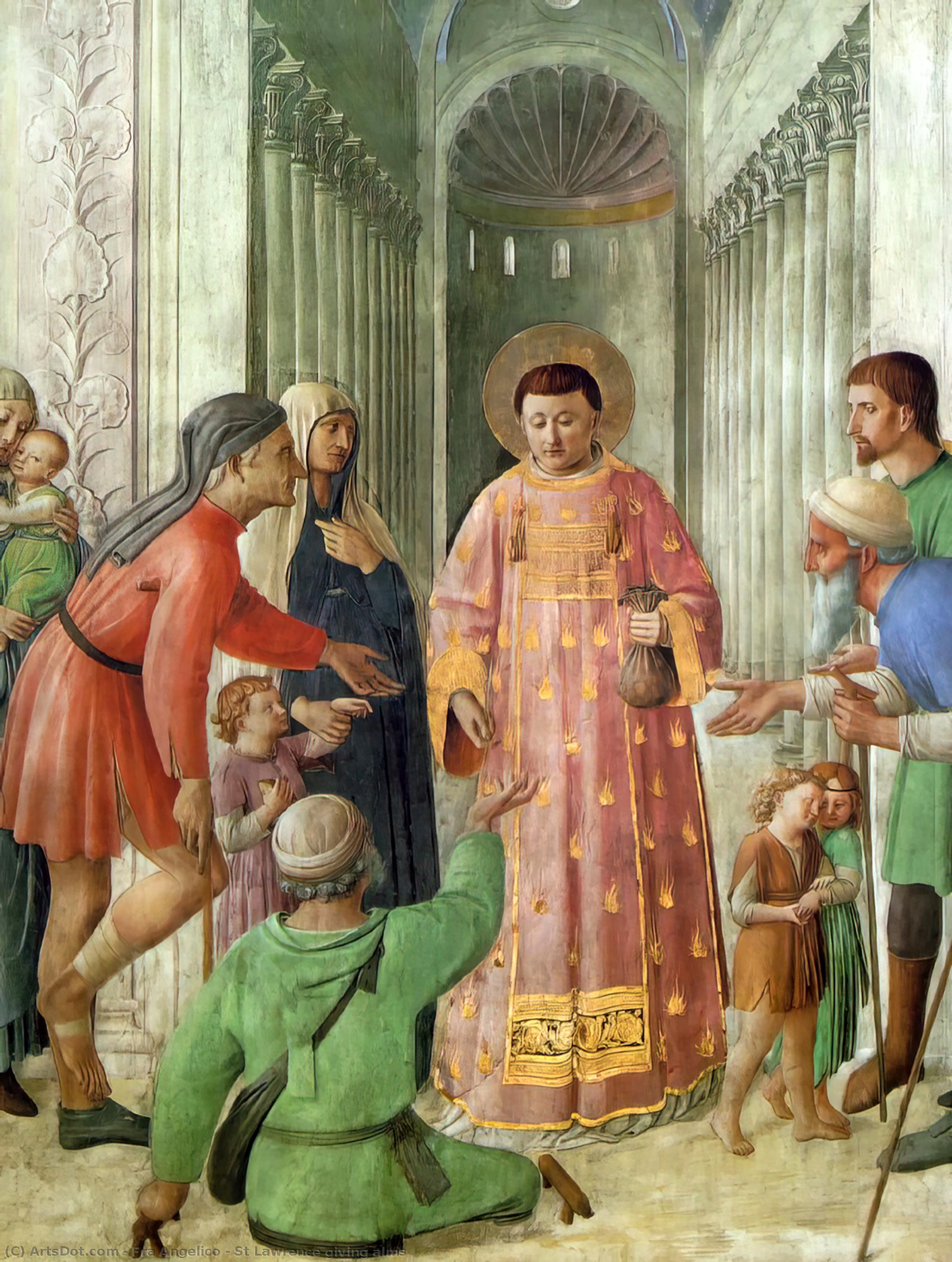 St Lawrence Giving Alms — Fra Angelico
