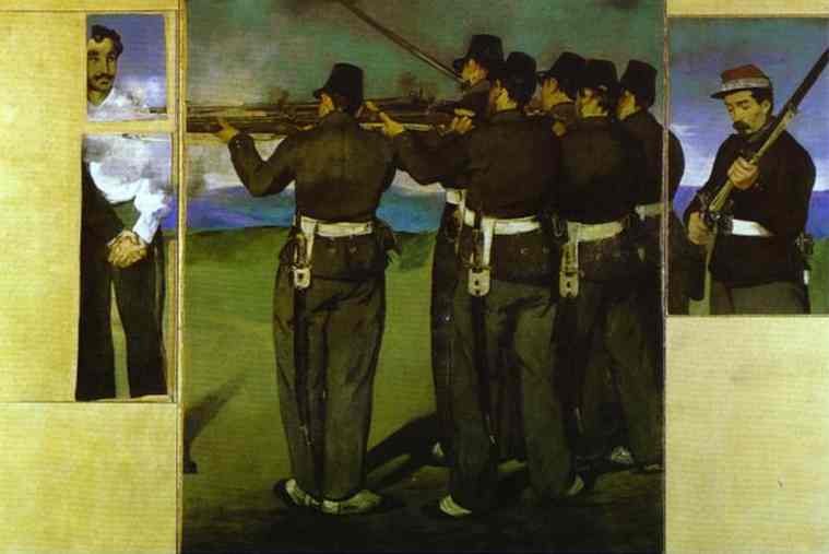 The Execution Of Emperor Maximilian (four Fragments) — Édouard Manet
