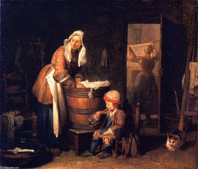 The Washerwoman — Jean-baptiste-siméon Chardin