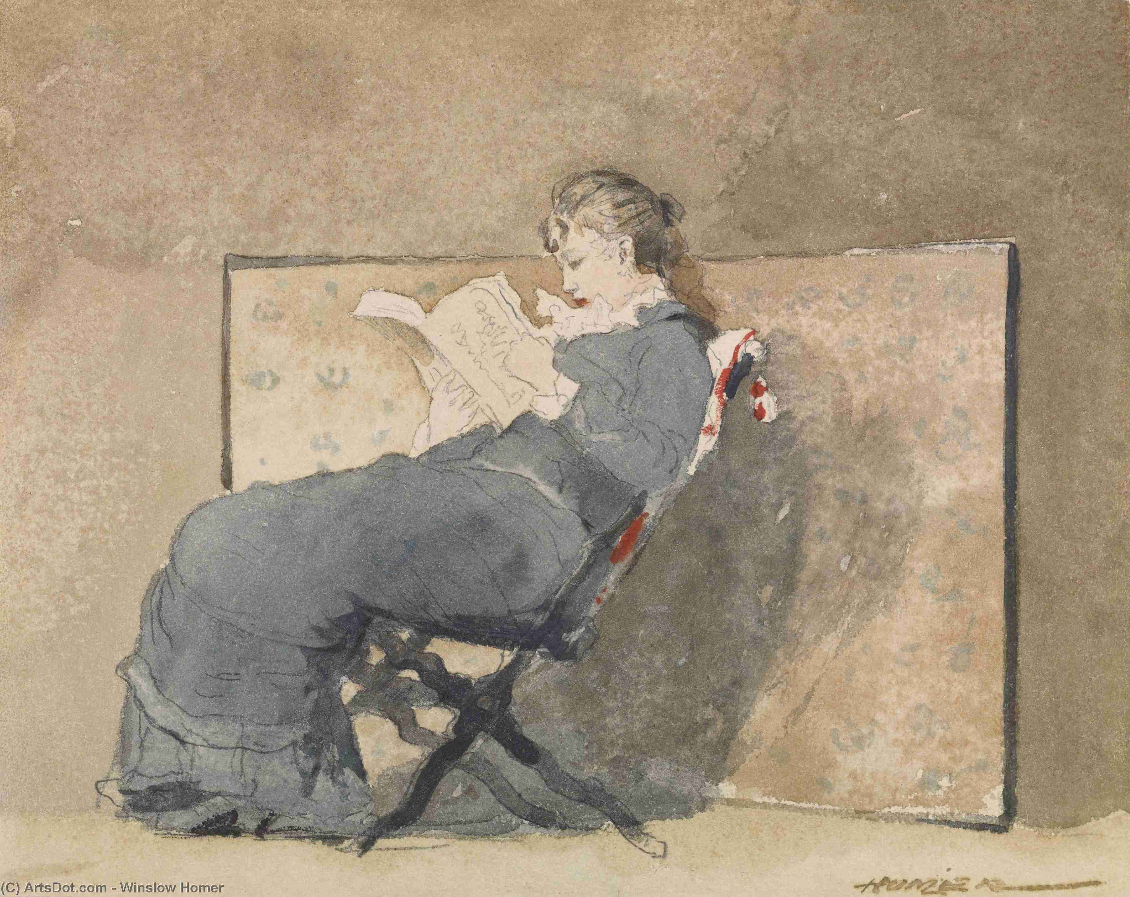 The Shepherdess — Winslow Homer