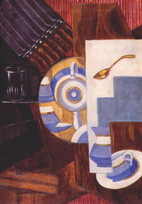 Sideboard With Dishes — Olga Rozanova