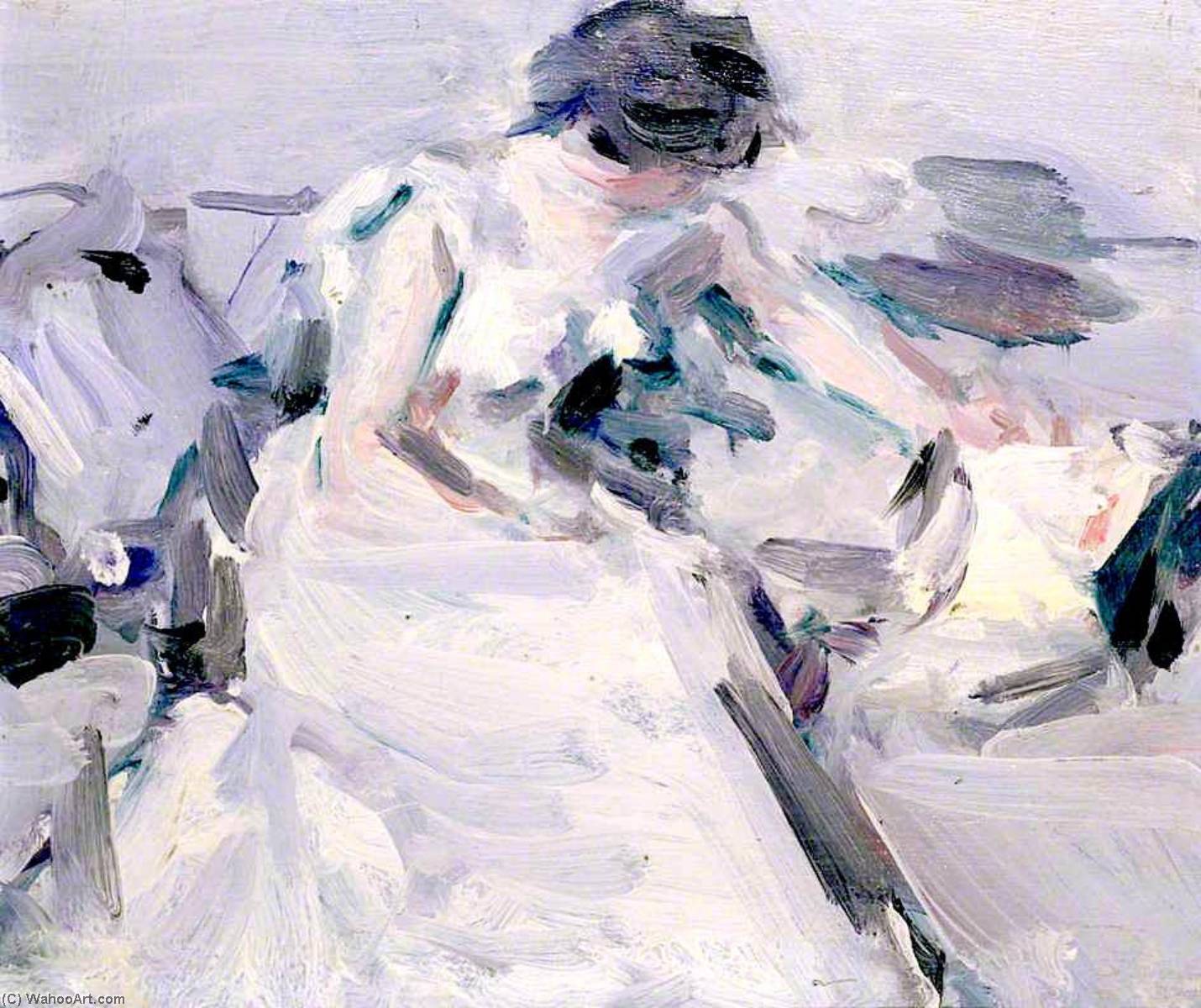 Lady In A White Dress — Samuel John Peploe