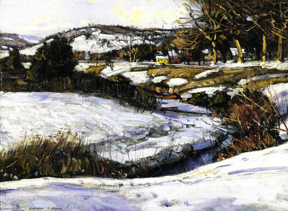 River Scene, Winter — George Gardner Symons