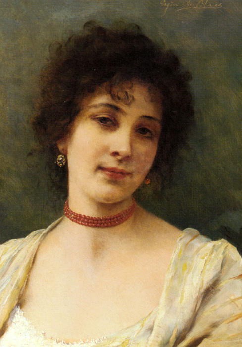 An Elegant Lady — Eugen Von Blaas