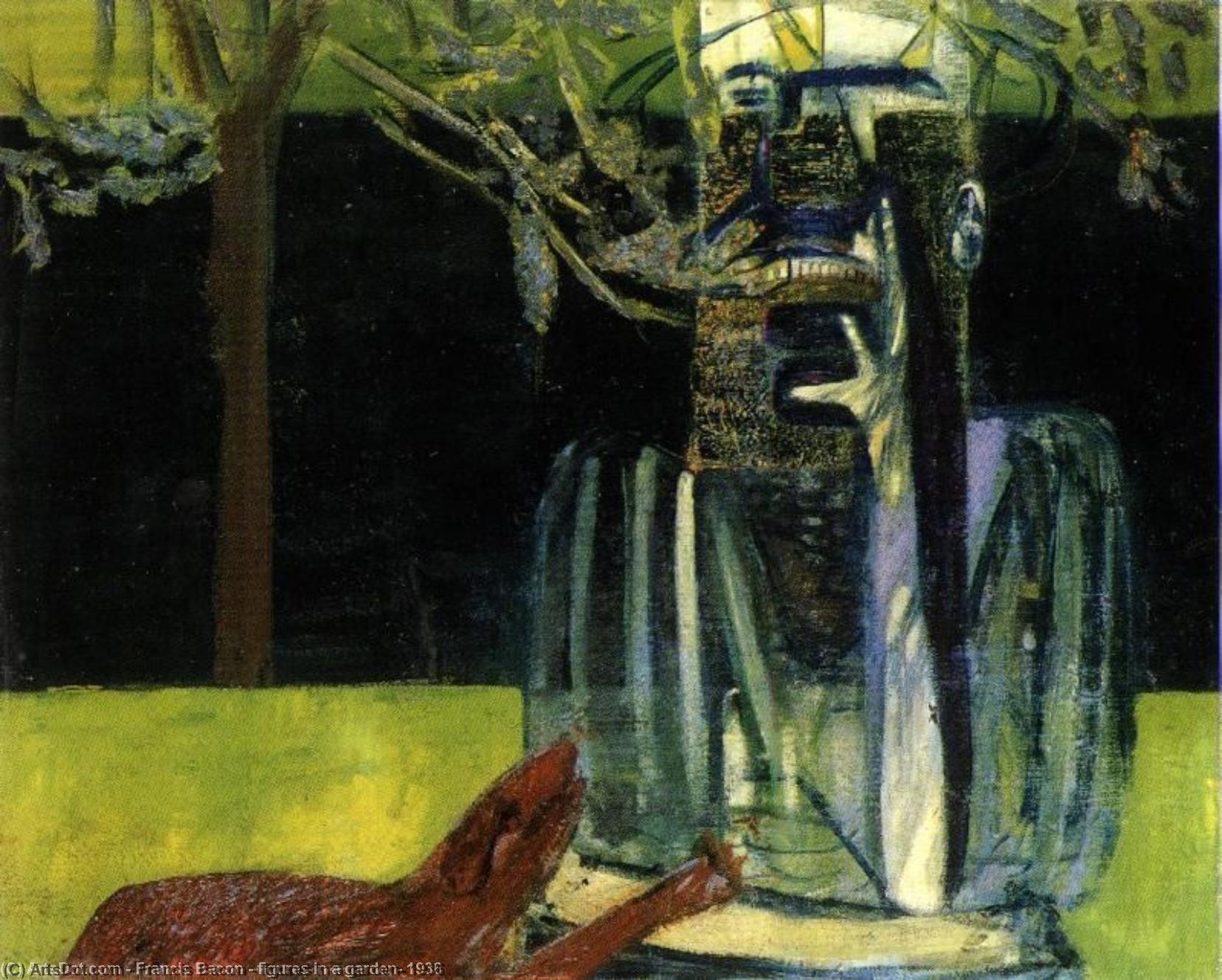 Figures In A Garden, 1936 — Francis Bacon