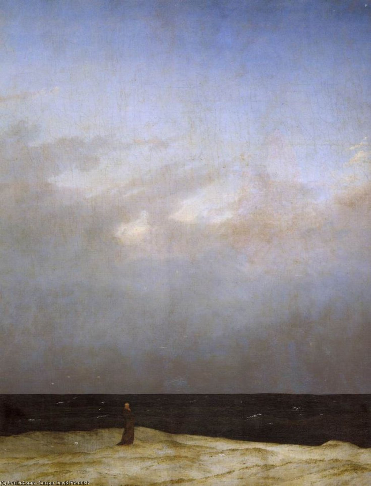 Monk By The Sea (detail) — Caspar David Friedrich