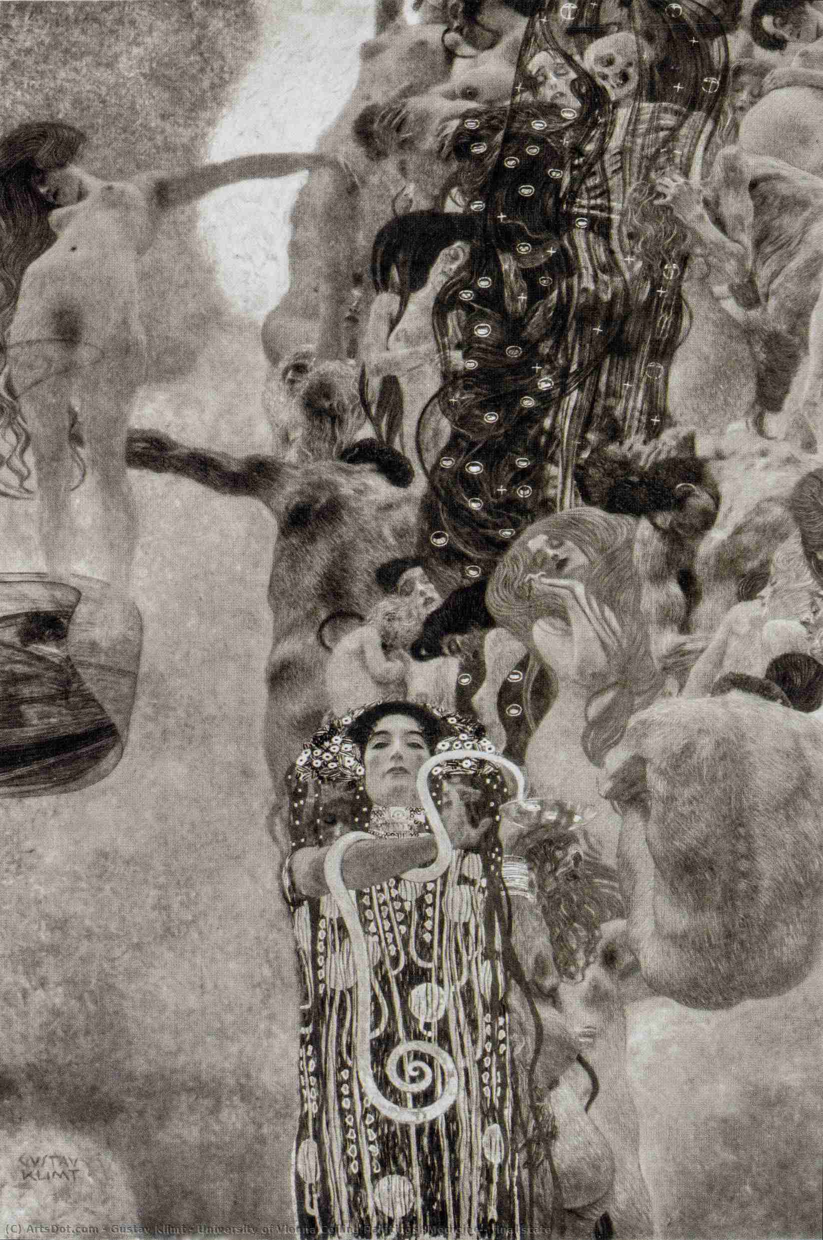 University Of Vienna Ceiling Paintings (medicine), Final State — Gustav Klimt